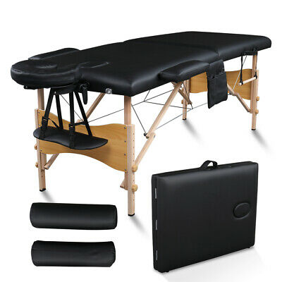 Portable 84"massage Table Fold Facial Spa Bed W/2 Pillows+cradle+armrest+pouch