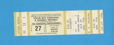 1986 Vintage Unused Concert Ticket -  Stevie Ray Vaughan -  Great Shape