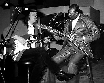 Stevie Ray Vaughan & Albert King 8x10 Celebrity Photo Picture Live
