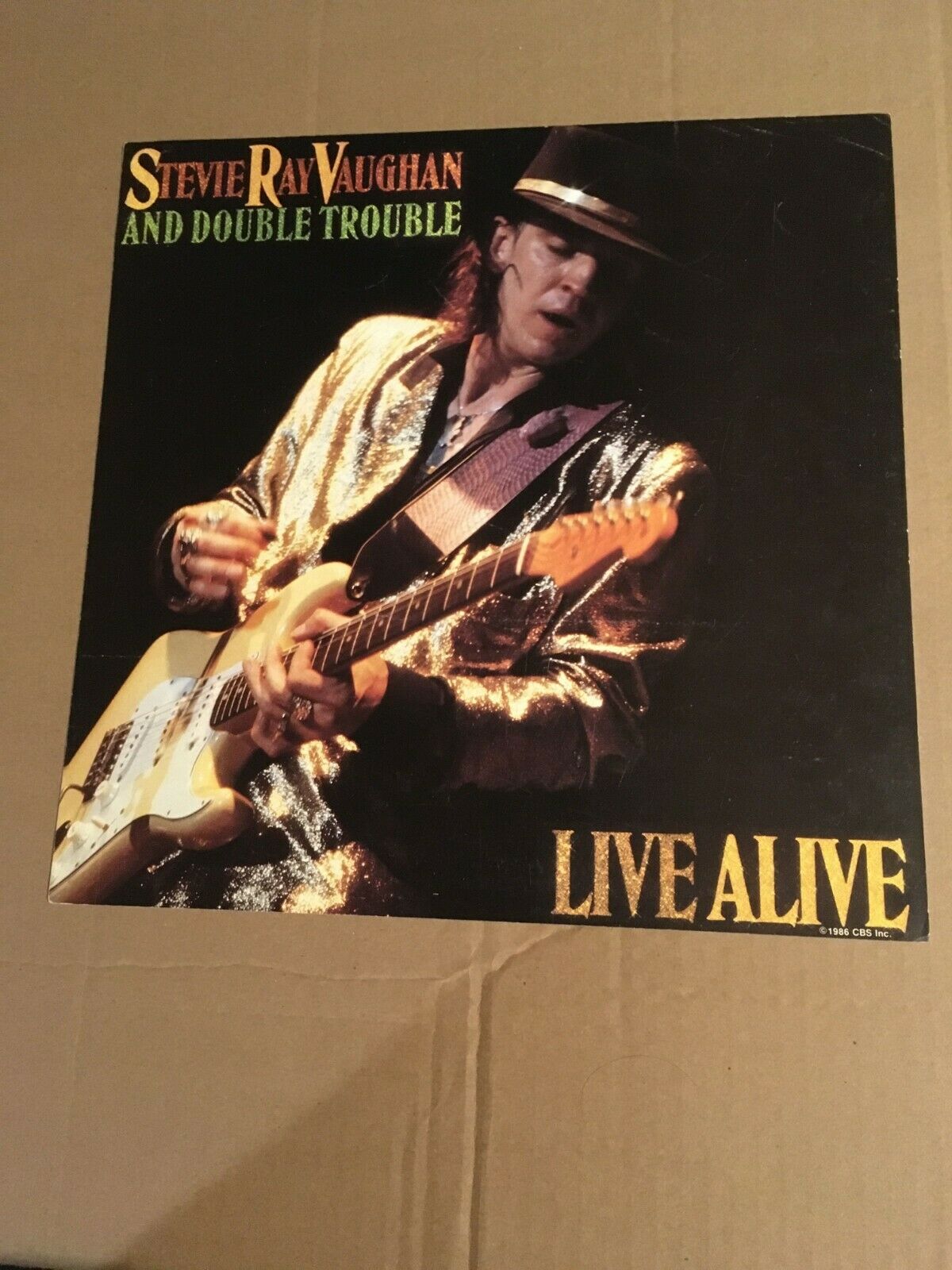 Stevie Ray Vaughn & Double Trouble Live Alive Us Promo Only Album Flat (poster)