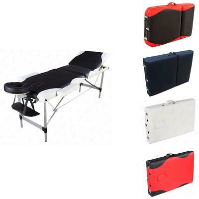 3 Pad Aluminum Portable W/massage Table Chair Beauty Facial Salon Spa Bed & Case