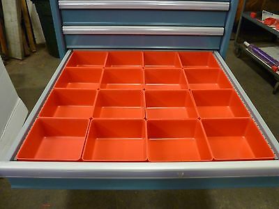 16 - 6"x6"x3" Plastic Boxes Lista Vidmar Toolbox Organizer Trays Drawer Dividers
