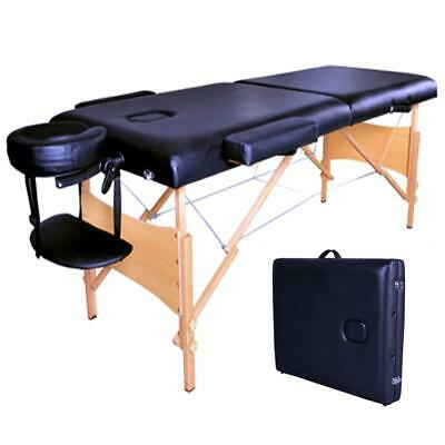 84" 2 Fold Massage Table Facial Spa Bed Salon Tattoo Carry Case Health Beauty